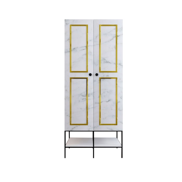 Hanah Home Martin 2 - Blanco, Negro y Dorado Hanah Home Martin 2 - Blanco, Negro y Dorado